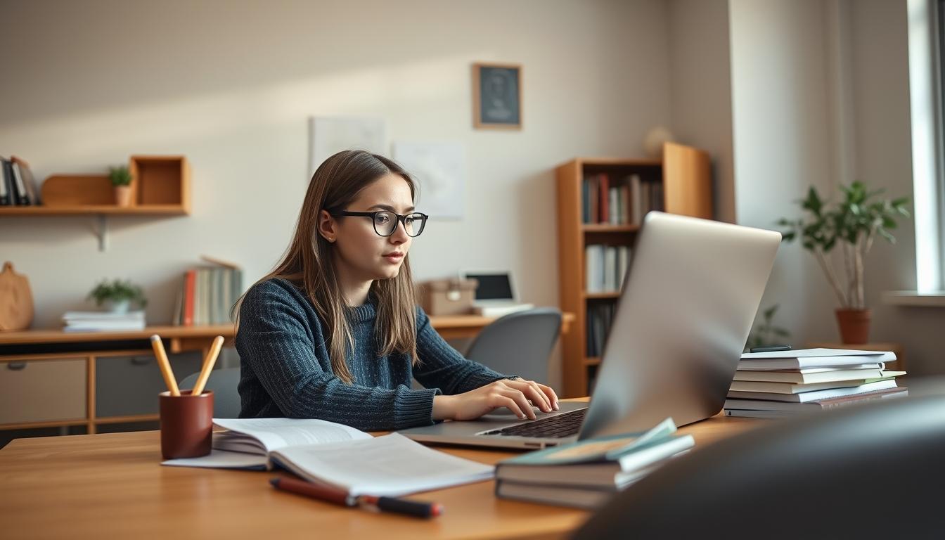 Students collaborating in study space
